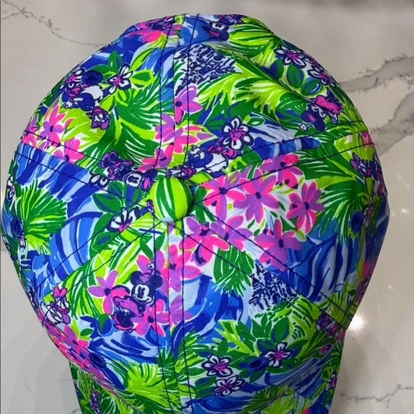 Lilly Pulitzer Floral Blue and Green Hat. NEW #14